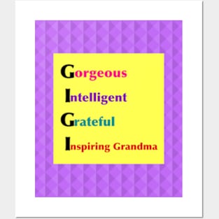 GIGI: T-Shirts & Gifts for Grandma Posters and Art